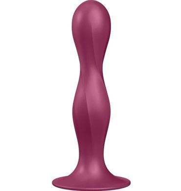 Дилдо на присосці з рухомими кульками Satisfyer Double Ball-R Red (діаметр 3,8 см) зображення