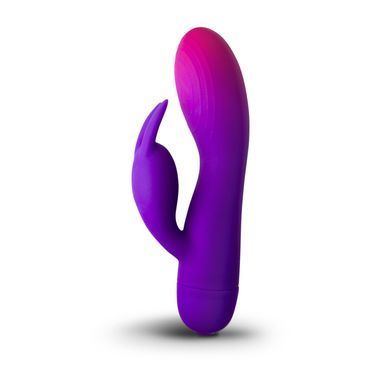Вибратор-кролик Rocks Off Glo Girl Rabbit, на батарейках (диаметр 3,9 см) картинка
