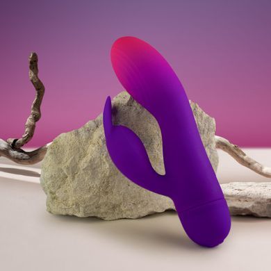 Вибратор-кролик Rocks Off Glo Girl Rabbit, на батарейках (диаметр 3,9 см) картинка