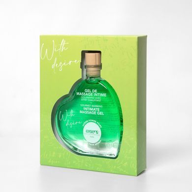 Розігріваючий їстівний масажний гель EXSENS With Desire Apple Pear, яблуко і груша (50 мл) зображення