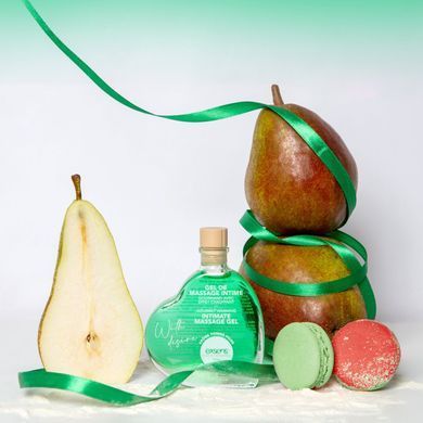 Розігріваючий їстівний масажний гель EXSENS With Desire Apple Pear, яблуко і груша (50 мл) зображення