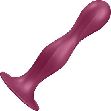 Дилдо на присосці з рухомими кульками Satisfyer Double Ball-R Red (діаметр 3,8 см) зображення