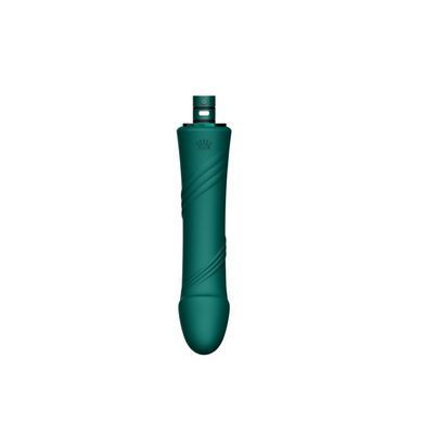 Компактна смарт секс-машина з пультом ДК Zalo Sesh Turquoise Green + 2 насадки (діаметр 3,8 см) зображення