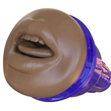 Мастурбатор-ротик Fleshlight Boost Blow Medium Dark Flesh, плаваючі кільця Turbo Tech зображення