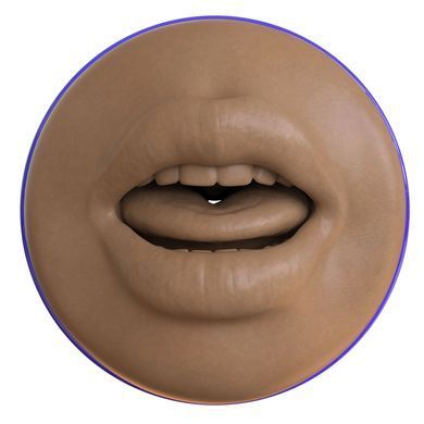 Мастурбатор-ротик Fleshlight Boost Blow Medium Dark Flesh, плаваючі кільця Turbo Tech зображення