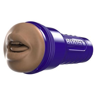 Мастурбатор-ротик Fleshlight Boost Blow Medium Dark Flesh, плаваючі кільця Turbo Tech зображення
