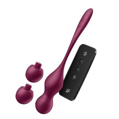 Вагінальні смарт-кульки з вібрацією та пультом ДК Satisfyer Love Birds Vary Connect App (діаметр 3,3 см) зображення