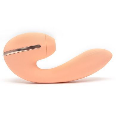 Вакуумний стимулятор + вібратор Kistoy Tina Mini Orange (діаметр 3,2 см) зображення