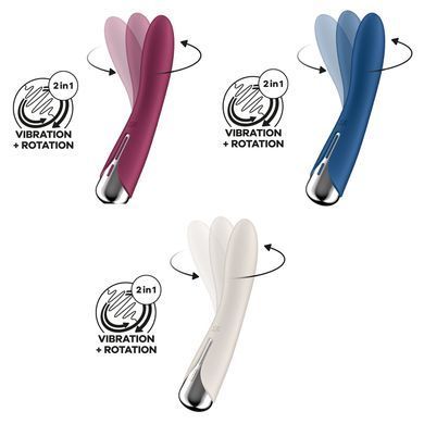 Вібратор для точки G з ротацією Satisfyer Spinning Vibe 1 Red (діаметр 3,5 см) зображення