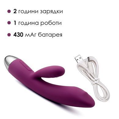 Вибратор кролик с жемчужной стимуляцией точки G Svakom Trysta Violet (диаметр 3 см) картинка