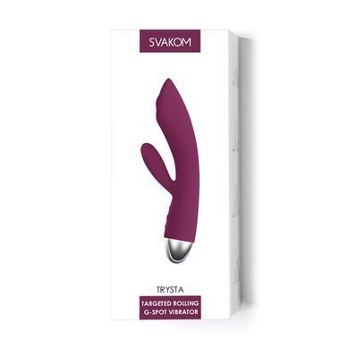 Вибратор кролик с жемчужной стимуляцией точки G Svakom Trysta Violet (диаметр 3 см) картинка