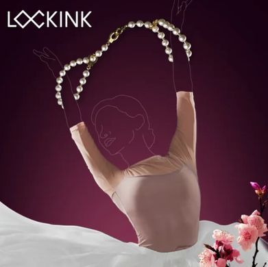 Набір БДСМ: перлинні наручники та поножі LOCKINK Pearl Bondage & Restraint Set зображення