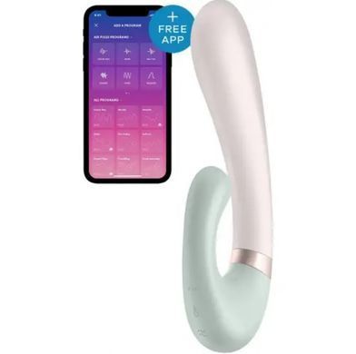 Смарт вібратор кролик із підігрівом Satisfyer Heat Wave Mint (діаметр 3,5 см) зображення