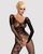 Ажурный бодистокинг с рукавами Obsessive Bodystocking F210 black, размер S/M/L картинка