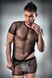 Мужской прозрачный комплект Passion 017 SET black L/XL картинка 1