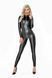 Комбінезон під латекс на блискавці Noir Handmade F293 Powerwetlook catsuit with front zipper, розмір S картинка 4