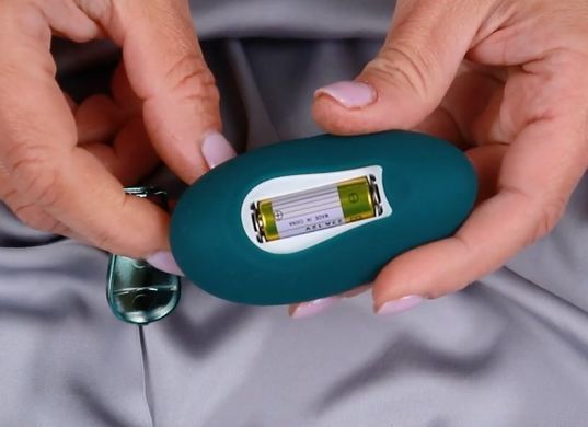 Компактна смарт секс-машина з пультом ДК Zalo Sesh Turquoise Green + 2 насадки (діаметр 3,8 см) зображення