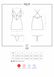 Роскошная сорочка + стринги Obsessive 828-CHE-1 chemise & thong, размер S/M картинка 8