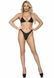 Бодистокинг в большую сетку с длинным рукавом Leg Avenue Long Sleeved Bodystocking Nude O/S картинка 3