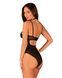 Прозрачное боди с двойными бретелями Obsessive Selinne teddy Black, размер XS/S картинка 2