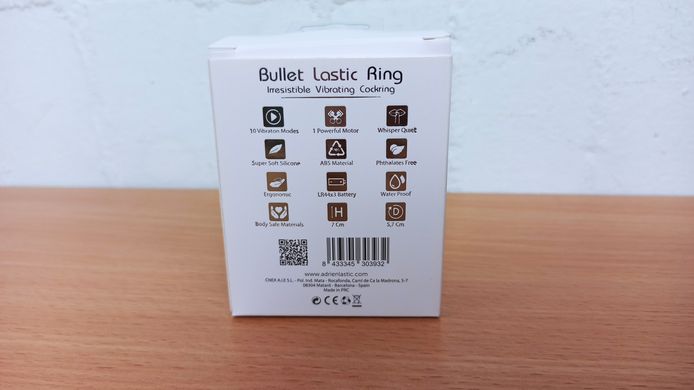 Ерекційне віброкільце Adrien Lastic Bullet Lastic Ring зображення