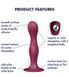Дилдо на присосці з рухомими кульками Satisfyer Double Ball-R Red (діаметр 3,8 см) картинка 12