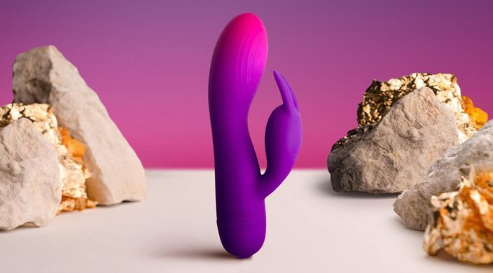 Вибратор-кролик Rocks Off Glo Girl Rabbit, на батарейках (диаметр 3,9 см) картинка