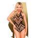 Боді з геометричним орнаментом Penthouse Go Hotter Black, розмір S/L картинка 1