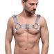 Чоловіча прозора портупея на груди Feral Feelings Bulldog Harness Trasparent картинка 1