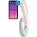 Смарт вібратор кролик із підігрівом Satisfyer Heat Wave Mint (діаметр 3,5 см) картинка 3