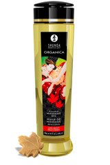 Органічне масажне масло з вітаміном Е Shunga ORGANICA Maple Delight, кленовий сироп (240 мл)  зображення