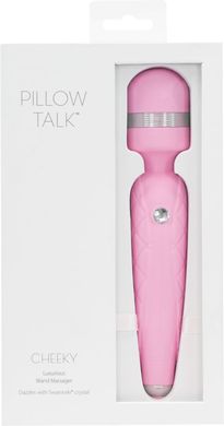 Вибромассажер - микрофон с кристаллом Сваровски PILLOW TALK Cheeky Pink картинка
