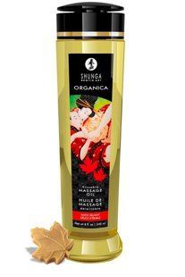 Органічне масажне масло з вітаміном Е Shunga ORGANICA Maple Delight, кленовий сироп (240 мл)  зображення