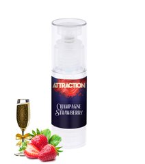 Оральна змазка на водній основі MAI Attraction Champagne Strawberry, шампанське з полуницею (50 мл) зображення