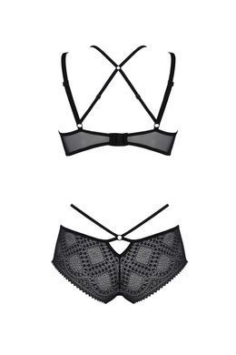 Красивий комплект Passion ECO DROSERA BIKINI black, розмір L/XL  зображення