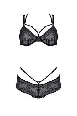 Красивий комплект Passion ECO DROSERA BIKINI black, розмір L/XL  зображення