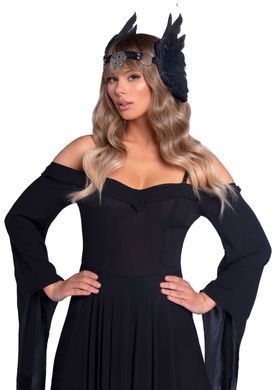 Повязка на голову с перьями Leg Avenue Feather headband White картинка