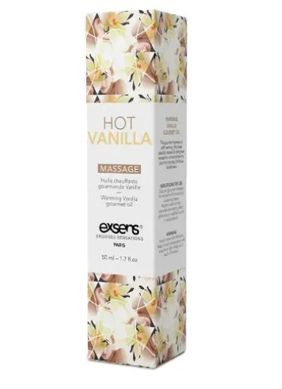 Масажне масло їстівне розігріваюче EXSENS Massage oil Hot Vanilla Ваніль (50 мл) зображення
