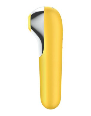 Смарт вибратор и вакуумный стимулятор 2-в-1 Satisfyer Dual Love Yellow (диаметр 3,3 см) картинка