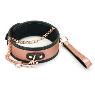 Нашийник з повідцем Liebe Seele Rose Gold Memory Collar with Leash зображення