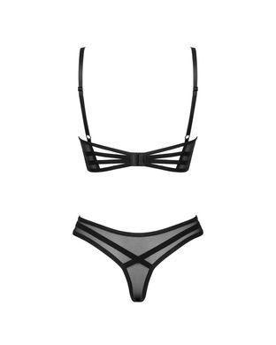 Сексуальний комплект з імітацією шнурівки Obsessive Roxelia 2-pcs set, розмір XS/S зображення
