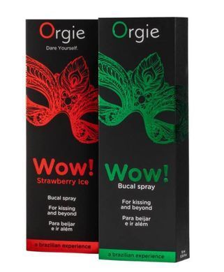 Спрей для орального секса охлаждающий Orgie Wow! Bucal spray Strawberry Ice, клубника (10 мл) картинка