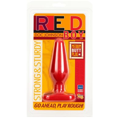 Анальна пробка Doc Johnson Red Boy Medium 5.5 Inch (діаметр 4 см) зображення