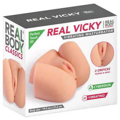 Мастурбатор напівторс Real Body Real Vicky (вагіна та анус) зображення