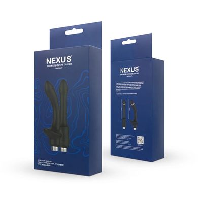 Набір насадок для анального душу Nexus BEGINNER Shower Douche Duo Kit Black (2 шт) зображення