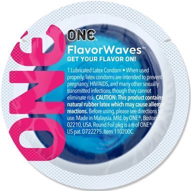 Презерватив оральний ONE FlavorWaves, смак Island Punch (1 шт) зображення