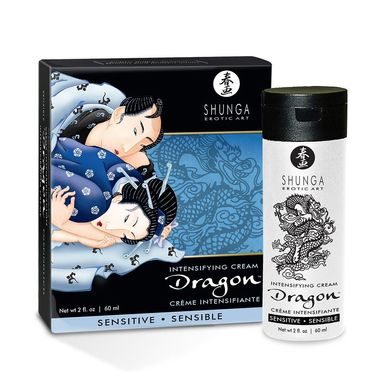 Стимулюючий крем для пар з ефектом "Лід і полум'я" Shunga SHUNGA Dragon Cream SENSITIVE (60 мл) зображення