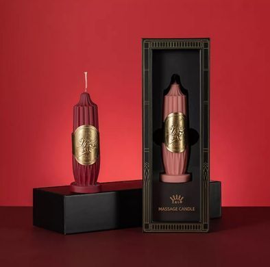 Роскошная массажная восковая свеча Zalo Massage Candle Pink (диаметр 4 см) картинка