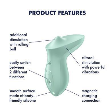 Вібратор кліторальний Satisfyer Exciterrr Mint зображення