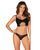 Сексуальний комплект з імітацією шнурівки Obsessive Roxelia 2-pcs set, розмір XS/S зображення